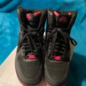 Air Force One 1 High LV8 (GS) Black and Pink